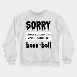 Base-ball Crewneck Sweatshirt